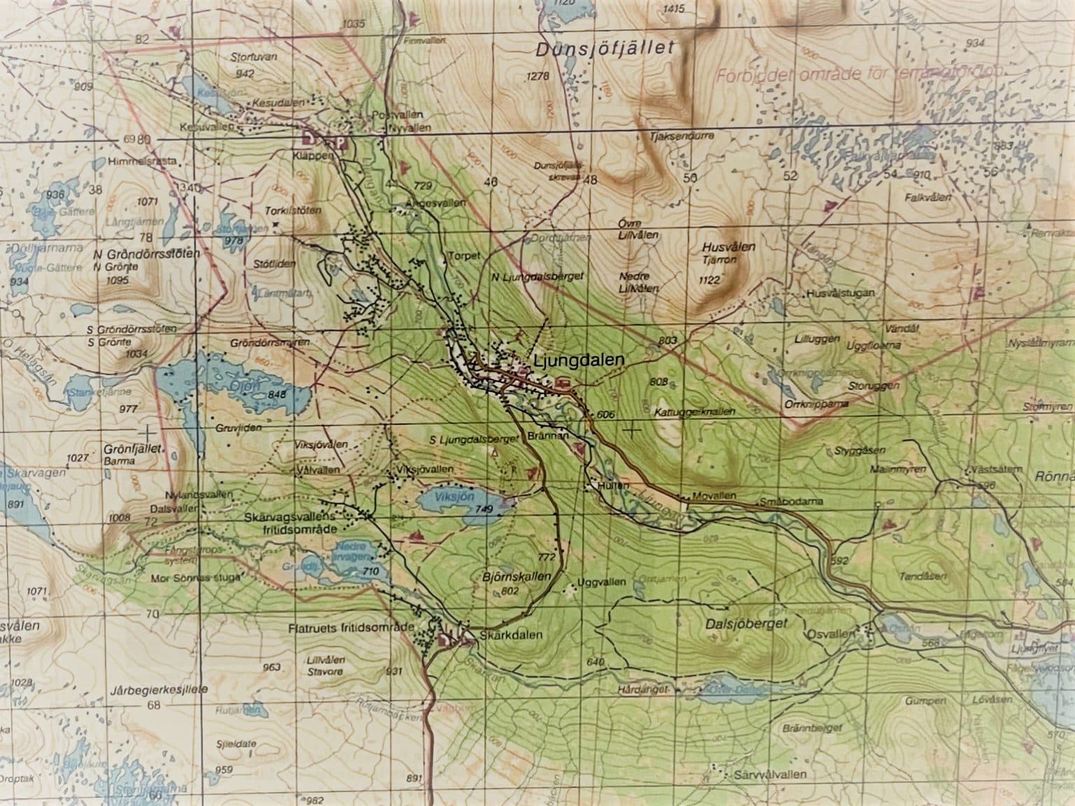 Ljungdalen Map